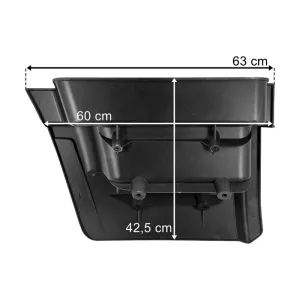 Iveco Eurotrakker (2007-) Coque de Marchepied Gauche (Noir)