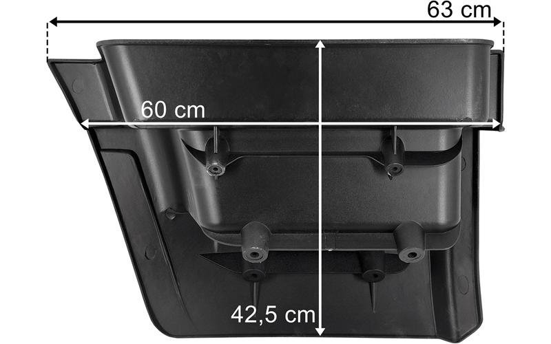 Iveco Eurotrakker (2007-) Coque de Marchepied Gauche (Noir)