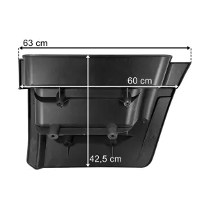 Iveco Eurotrakker (2007-) Caja de Escalón Derecha (Negro)