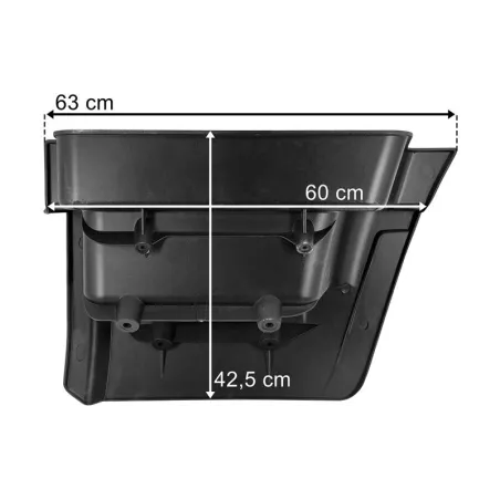 Iveco Eurotrakker (2007-) Caja de Escalón Derecha (Negro)