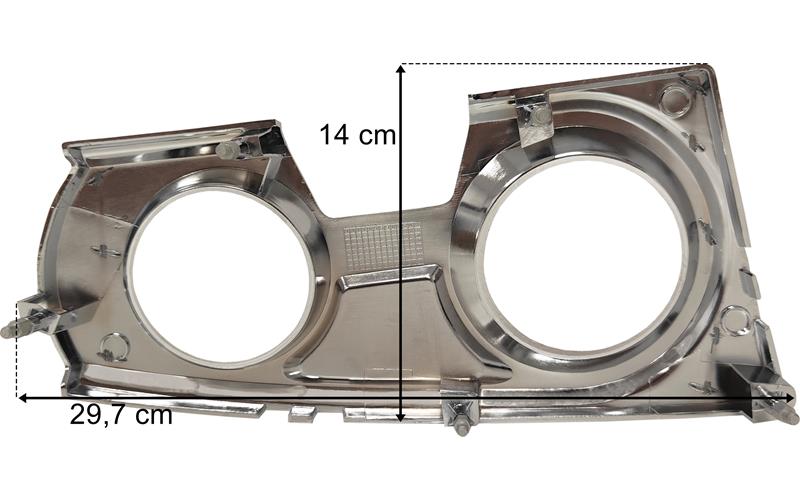 Iveco Stralis (2013-) Chrome Nebelscheinwerfere Frame Links With Hole