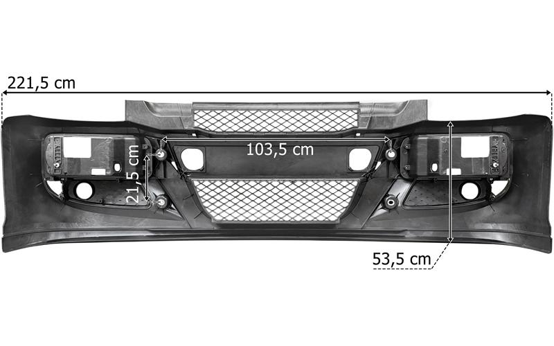Iveco Eurocargo 130 (2010-) Pare-chocs (Avec Ouvertures Pour Feux Antibrouillard)