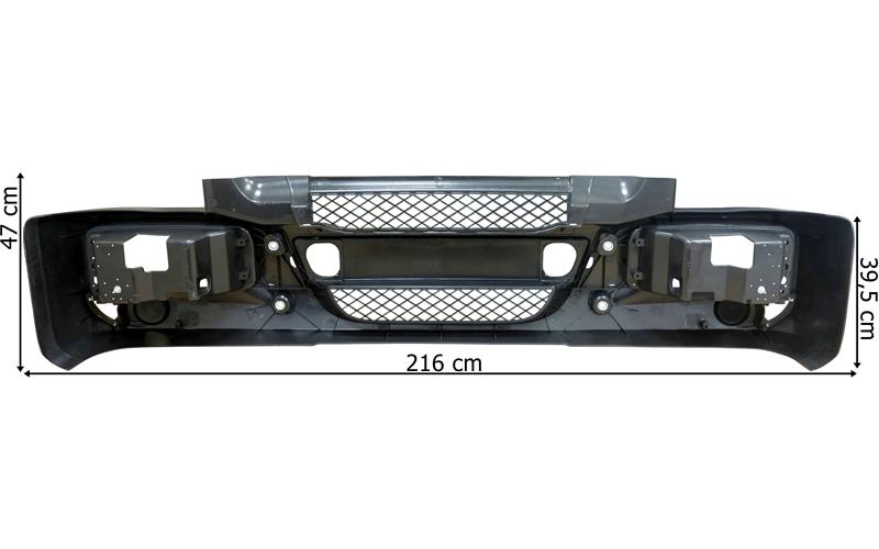 Iveco Eurocargo 75 / 120 (2009-) Paragolpes Delantero sin Agujeros para Pilotos Antiniebla