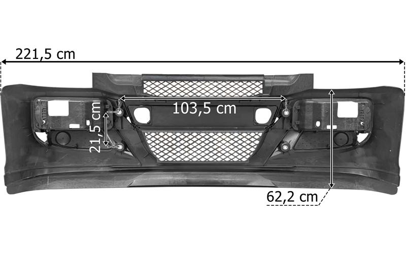 Iveco Eurocargo 180 (2009-) Pare-chocs (Sans Ouvertures Pour Feux Antibrouillard)
