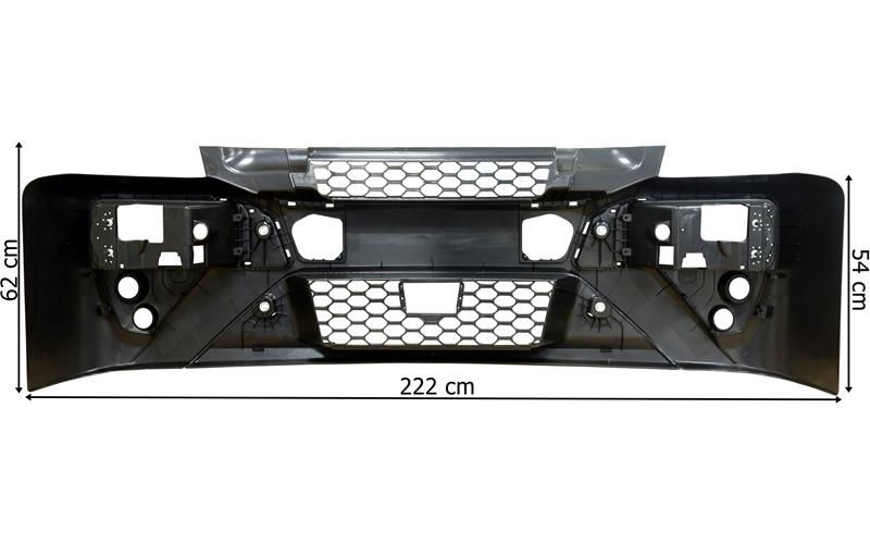 Iveco Eurocargo 130 (2016-) Front Bumper With Fog Lamp Hole Cutouts