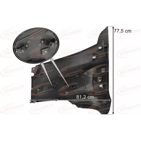 Iveco S-Way Bumper Corner RH With 2 Clips