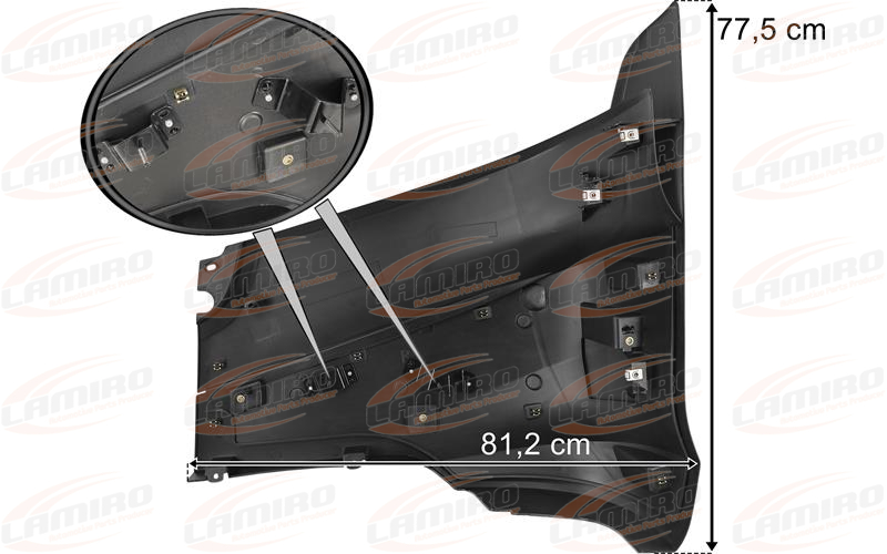 Iveco S-Way Narożnik Zderzaka Prawy 2 Uchwyty