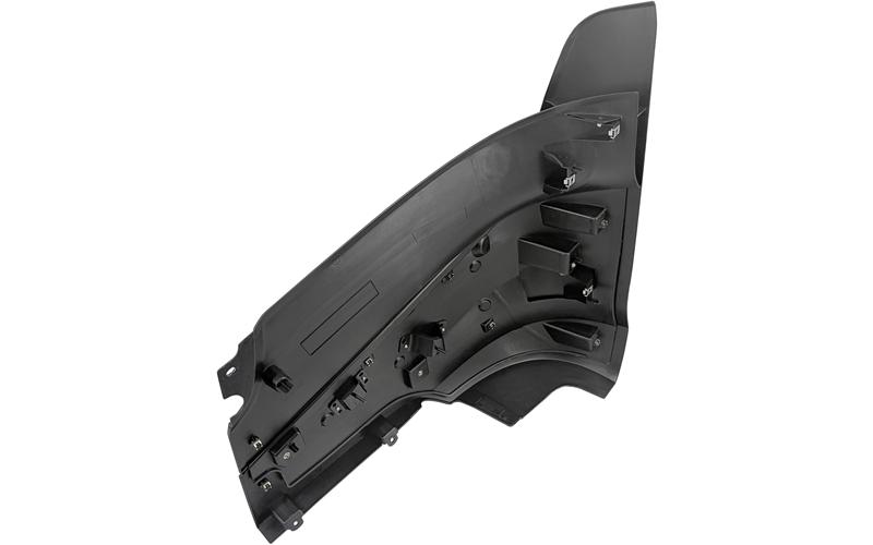 Iveco S-Way Bumper Corner RH (Black, 2 Mounts)