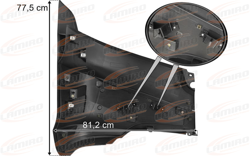 Iveco S-Way Puntera Paragolpes Izq con 2 Clips