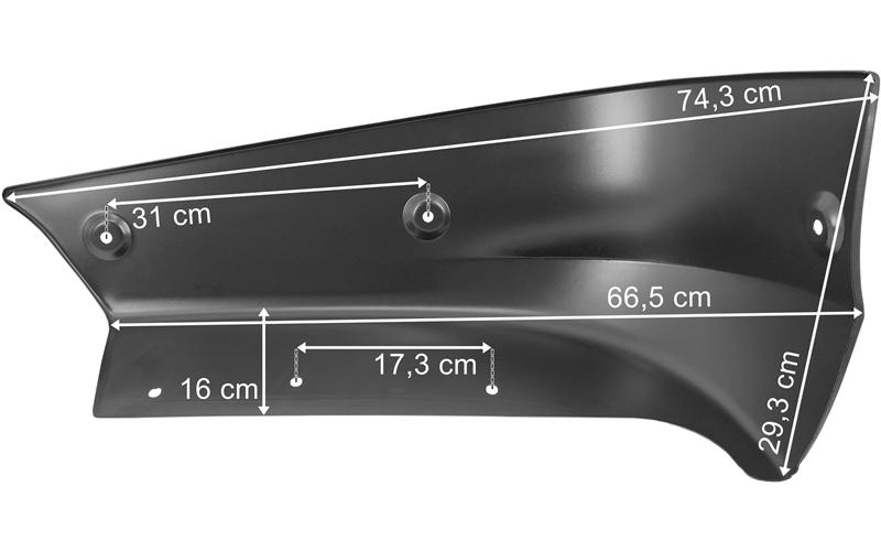 Iveco X-Way Coin de Pare-chocs Inférieur Droit (Métallique)