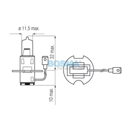 Bosma Bombilla 24V 70W H3 PK22S