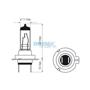 Bosma Bombilla 24V 70W H7 PX26D