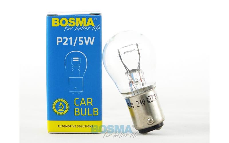 Bosma Bombilla 24V 21 / 5W P21 / 5W BAY15D (Paquete Individual)