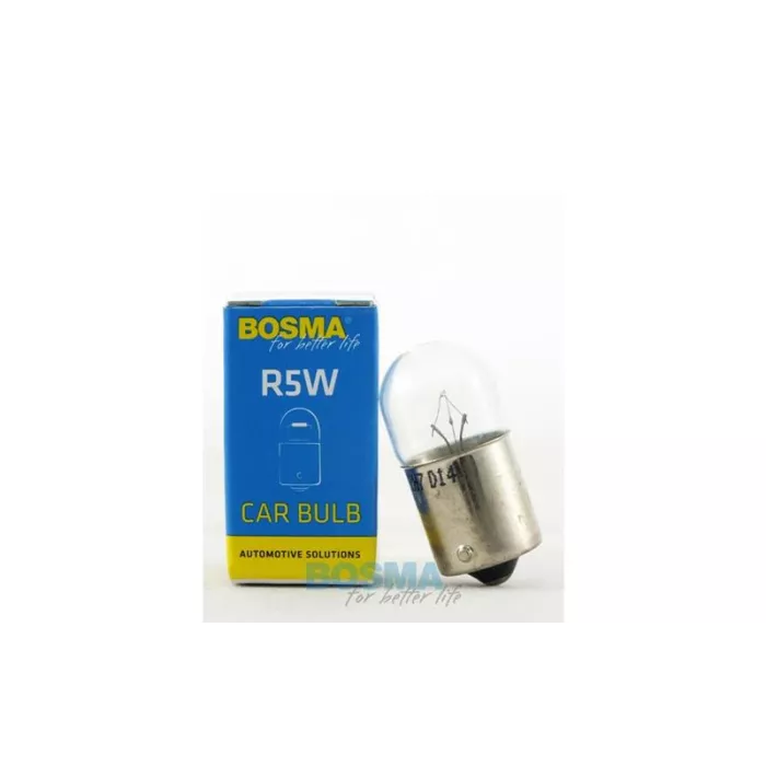 Bosma ЛАМПА 24V 5W R5W BA15S 18x37 (Single Box)