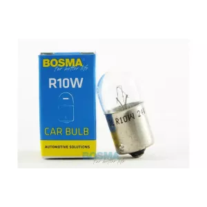 BOSMA ЛАМПА 24V 10W R10W BA15S 18x37 (SINGLE BOX)