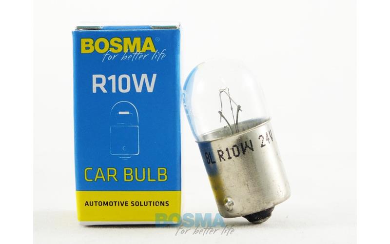 Bosma Bombilla 24V 10W R10W BA15S 18x37 (Paquete Individual)