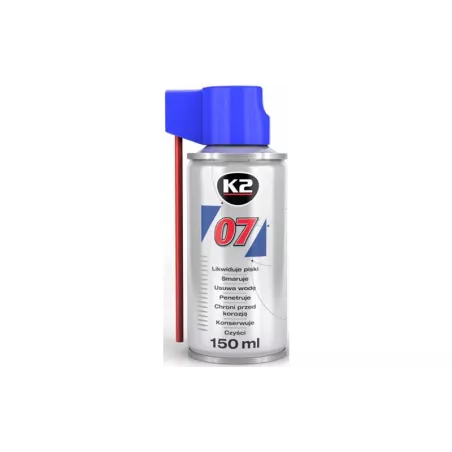 K2 07 Producto Multifuncional (Elimina Ruidos, Limpia y Protege Contra La Corrosión) 150ml