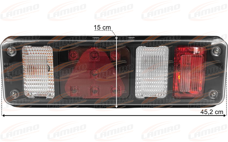 Krone Lampa Zespolonia Tylna 6-segmentowa Lewa