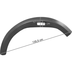 Mercedes SK 1735 Wide Cab Medium Mudguard LH