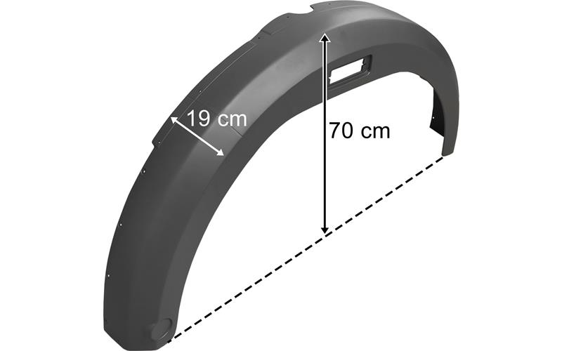 Mercedes SK 1735 Wide Cab Long Mudguard RH
