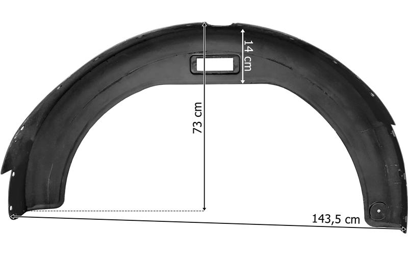 Mercedes SK 1735 Wide Cab Long Mudguard RH