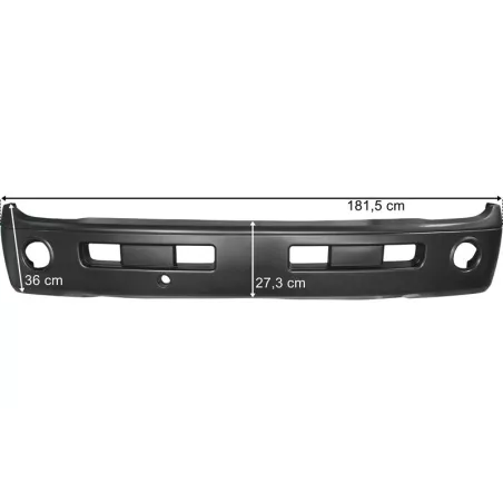 Nissan Cabstar (2007-2013) Paragolpes Delantero con Agujero para Piloto Antiniebla