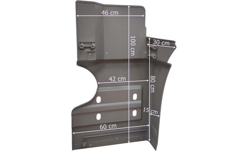 Mercedes Actros Megaspace Rear Cab Mudguard LH