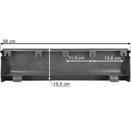 Mercedes Actros / Axor MP1 Spoiler Central (Bas Ouvrable)