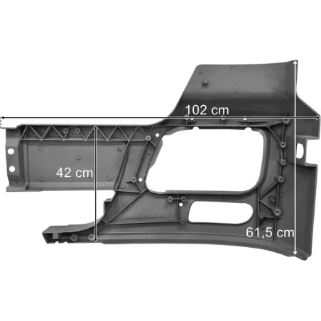 Mercedes Actros MP2 Bumper With Hole For Fog Lamp RH