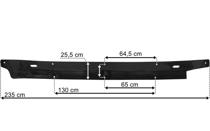 Mercedes Actros MP2 Sonnenblende Mit Ausschintt (Niedrige Fahrerhaus)