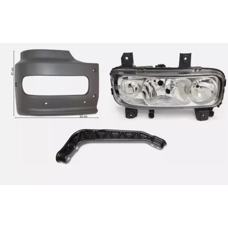 Mercedes Atego 815 Bumper Corner RH Complete (With Bracket And Lamp)