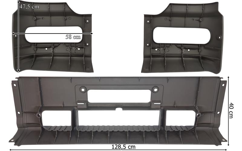 Mercedes Atego 1317 ВЕРХНИЙ БАМПЕР (КОМПЛЕКТ ИЗ 3 ЧАСТЕЙ)