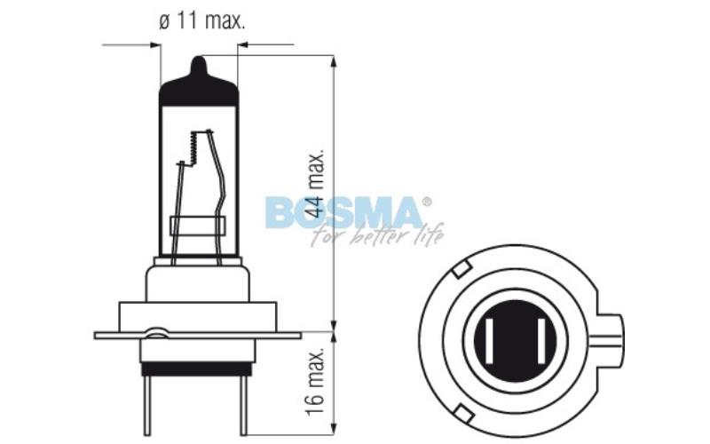 Bosma Bulb 12V 55W H7 PX26D