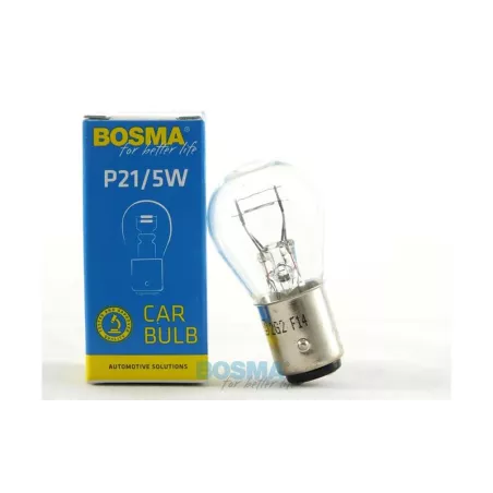Bosma Bombilla 12V 21 / 5W P21 / 5W BAY15D (Paquete Individual)