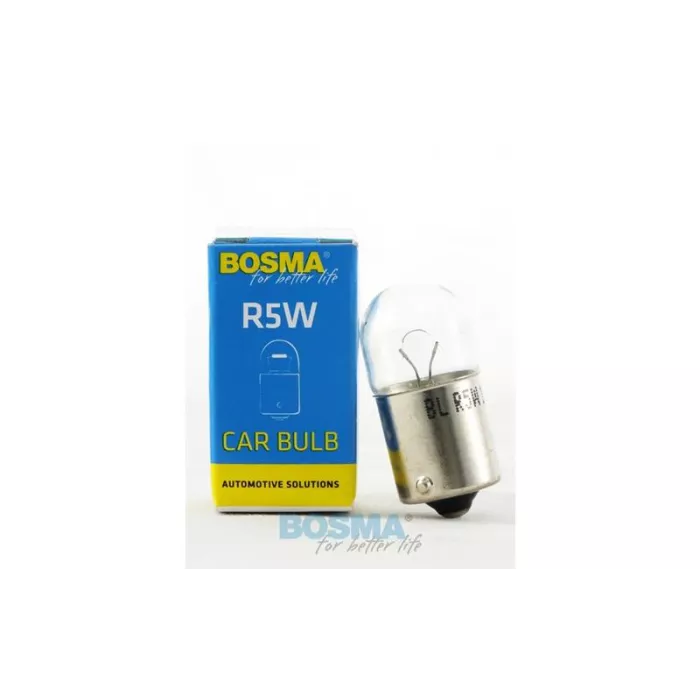 Bosma Bombilla 12V 5W R5W BA15S 18x37 (Paquete Individual)