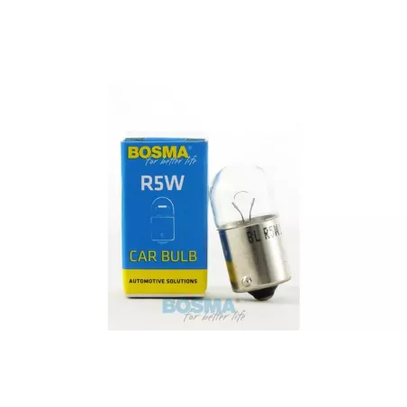 Bosma Ampoule 12V 5W R5W BA15S 18x37 (Boîte Individuelle)
