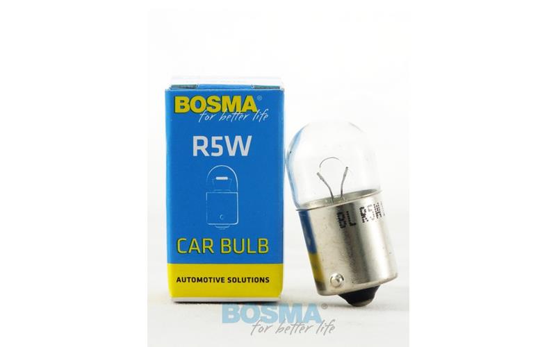 Bosma Glühlampe 12V 5W R5W BA15S 18x37 (Single Box)