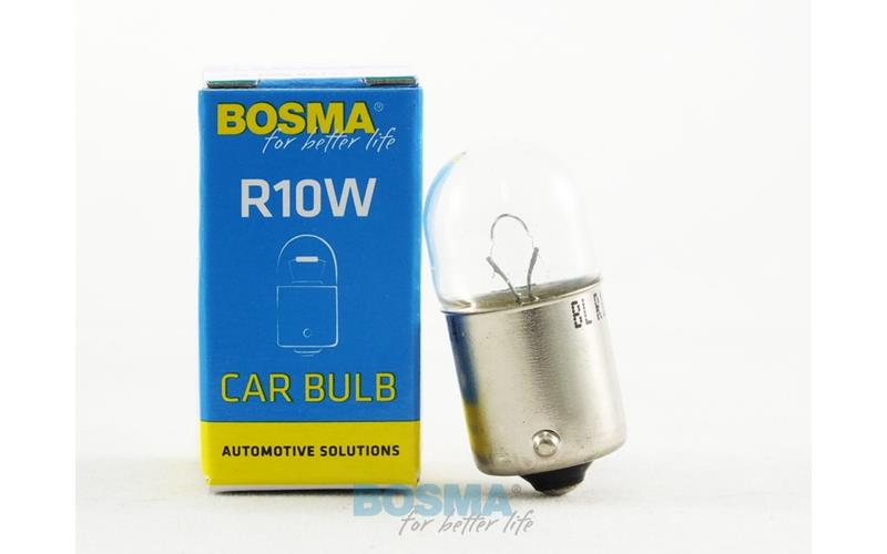 Bosma Bombilla 12V 10W R10W BA15S 18x37 (Paquete Individual)