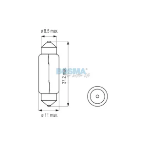 Bosma Bombilla Tubular 12V 5W SV8.5