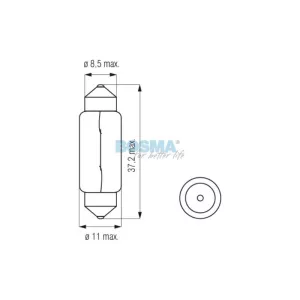 Bosma Bulb 12V 15W SV8.5 15x44