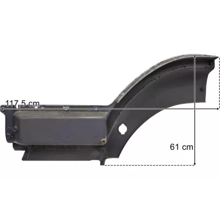 Mercedes Axor / Atego Upper Step RH With Wide Edge