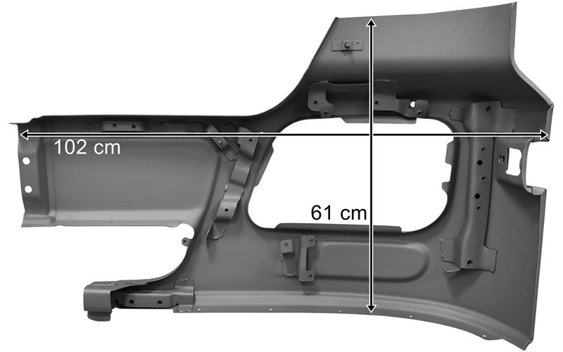 Mercedes Actros MP2 Pare-chocs Métallique Droit