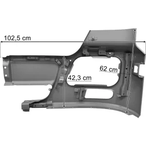 Mercedes Actros MP2 Stoẞstange Ecke Rechts Metall