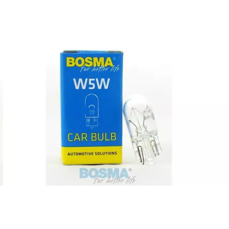 żarówka 12V 5W W5W T10 Bosma (10 Sztuk)