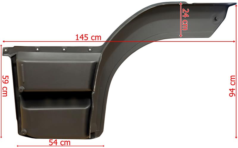 Mercedes Atego (2013-) 12t Marchepied Droit (Moyen - 240mm)