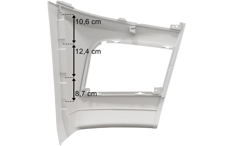 Mercedes Actros MP4 Classic Space Parachoques Izquierdo 2300mm (Blanco)