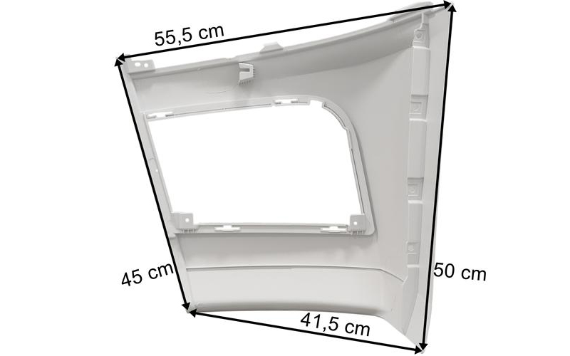 Mercedes Actros MP4 Classic Space Ecke Stoßstange Rechts 2300mm (Weiss)