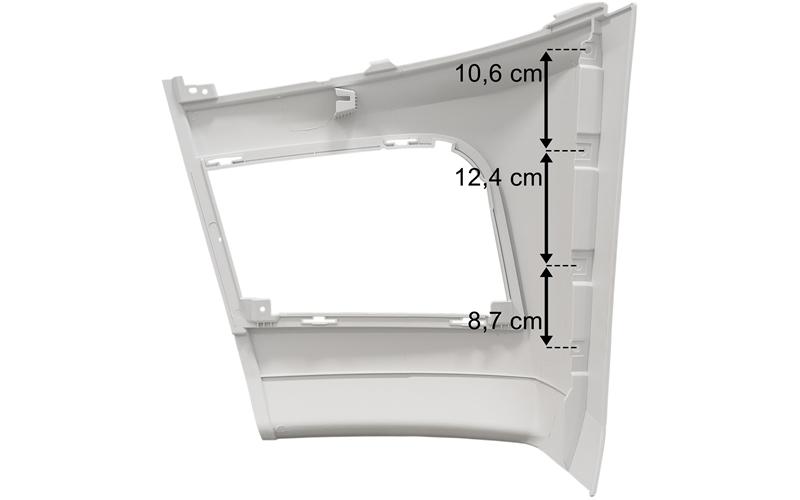 Mercedes Actros MP4 Classic Space Ecke Stoßstange Rechts 2300mm (Weiss)