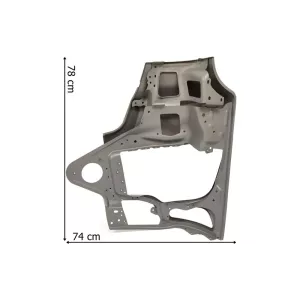 Mercedes Arocs Zderzak Metalowy średni Prawy z Otworem
