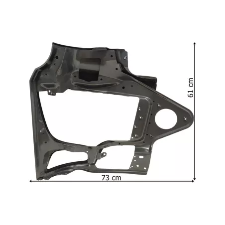 Mercedes Arocs Zderzak Lewy Metalowy Niski z Otworem